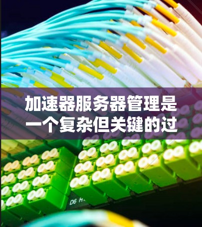 加速器服务器管理是一个复杂但关键的过程,旨在优化视频播放性能。以下是针对加速器服务器的管理方法 加速器服务器管理是一个复杂但关键的过程,旨在优化视频播放性能。以下是针对加速器服务器的管理方法