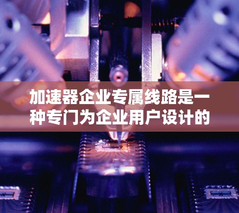 加速器企业专属线路是一种专门为企业用户设计的基础设施,旨在提升企业数据处理、生产流程和云服务的效率。以下是对该主题的分步骤解释 加速器企业专属线路是一种专门为企业用户设计的基础设施,旨在提升企业数据处理、生产流程和云服务的效率。以下是对该主题的分步骤解释